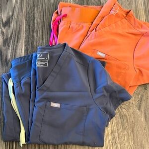 TWO pairs FIGS SCRUBS